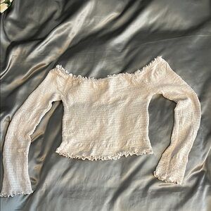 Elegant Off-Shoulder White Top